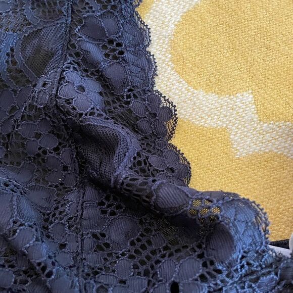 Free People Navy Blue Bralette Size Medium - Picture 5 of 6
